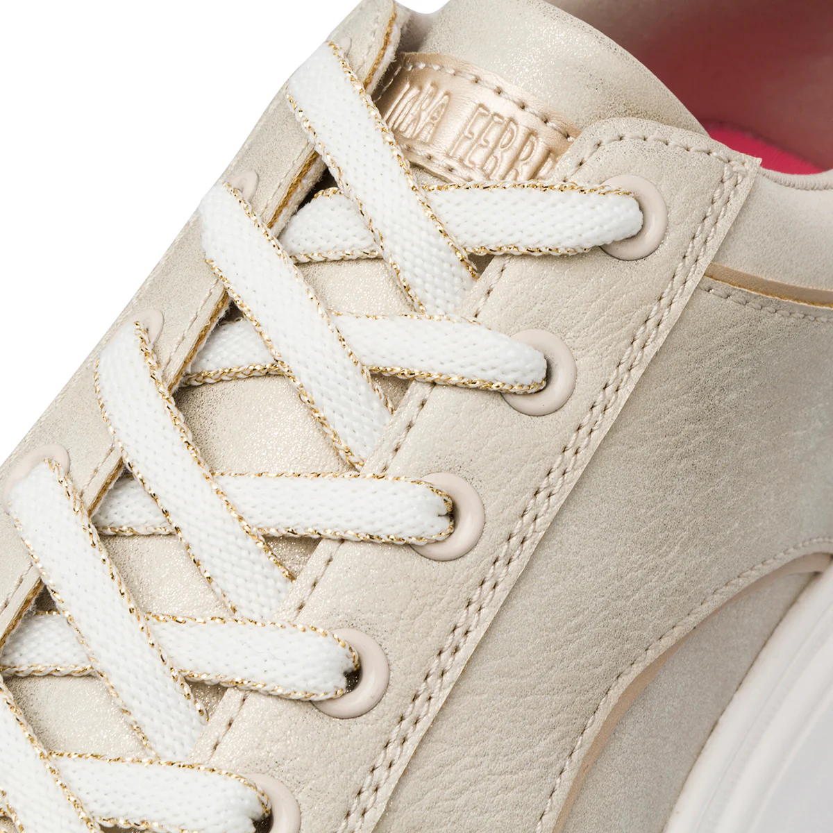 Sneakers oro da Donna con dettaglio glitter Lora Ferres - Image 4