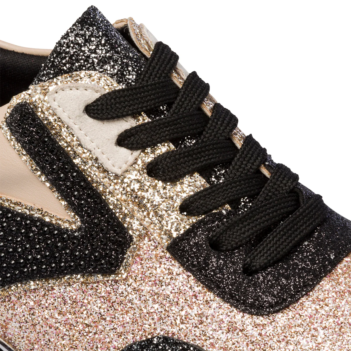 Sneakers oro e argento glitterate da donna con maxi-suola Lora Ferres - Image 16