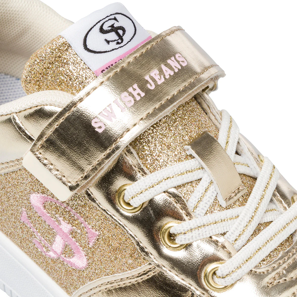 Sneakers oro glitterate da bambina Swish Jeans - Image 5
