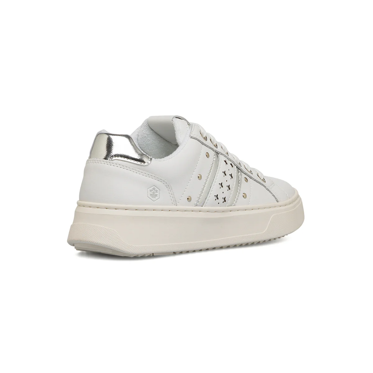 Sneakers platform bianche da donna con borchiette Lumberjack Evril - Image 3