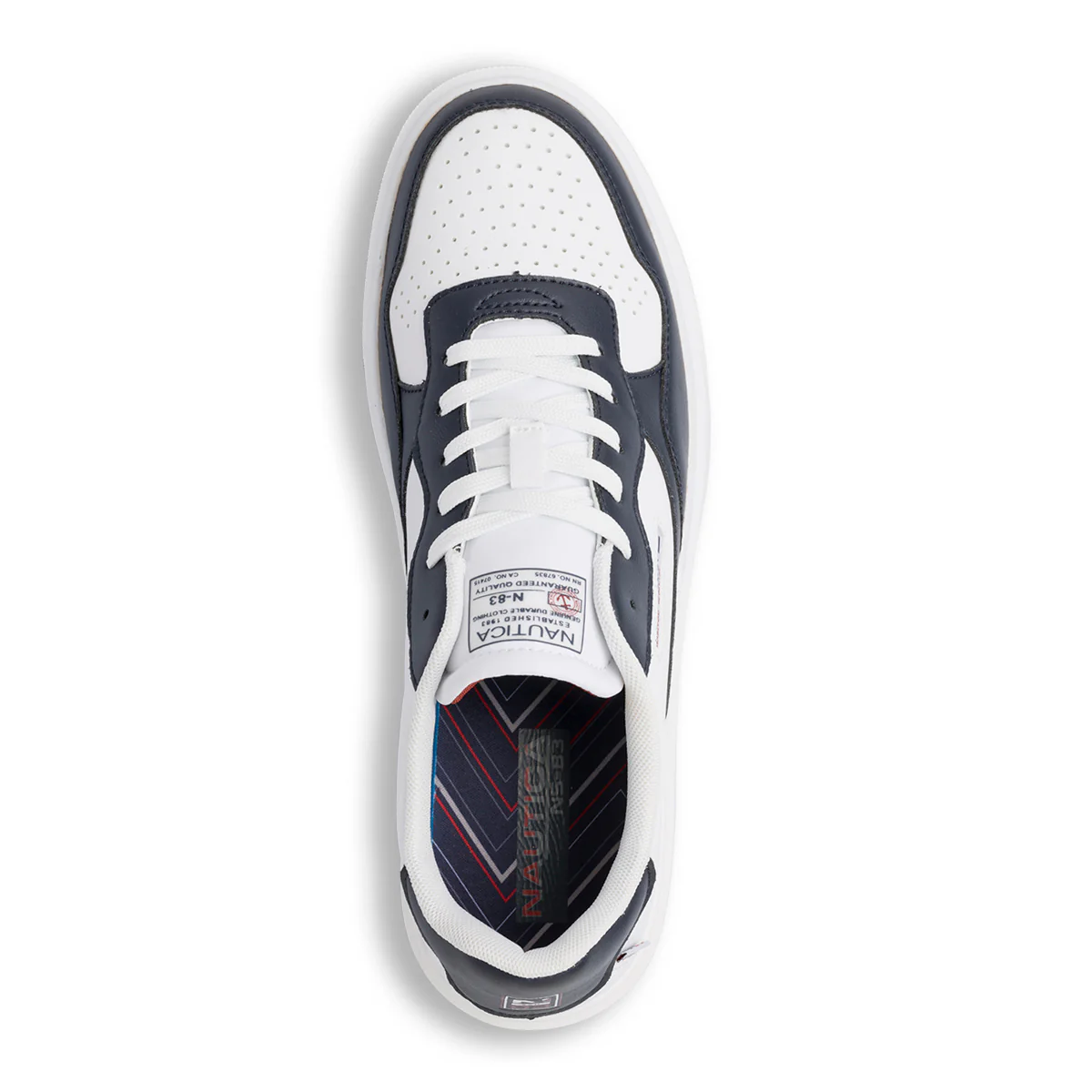 Sneakers platform bianche e nere da uomo Nautica - Image 6