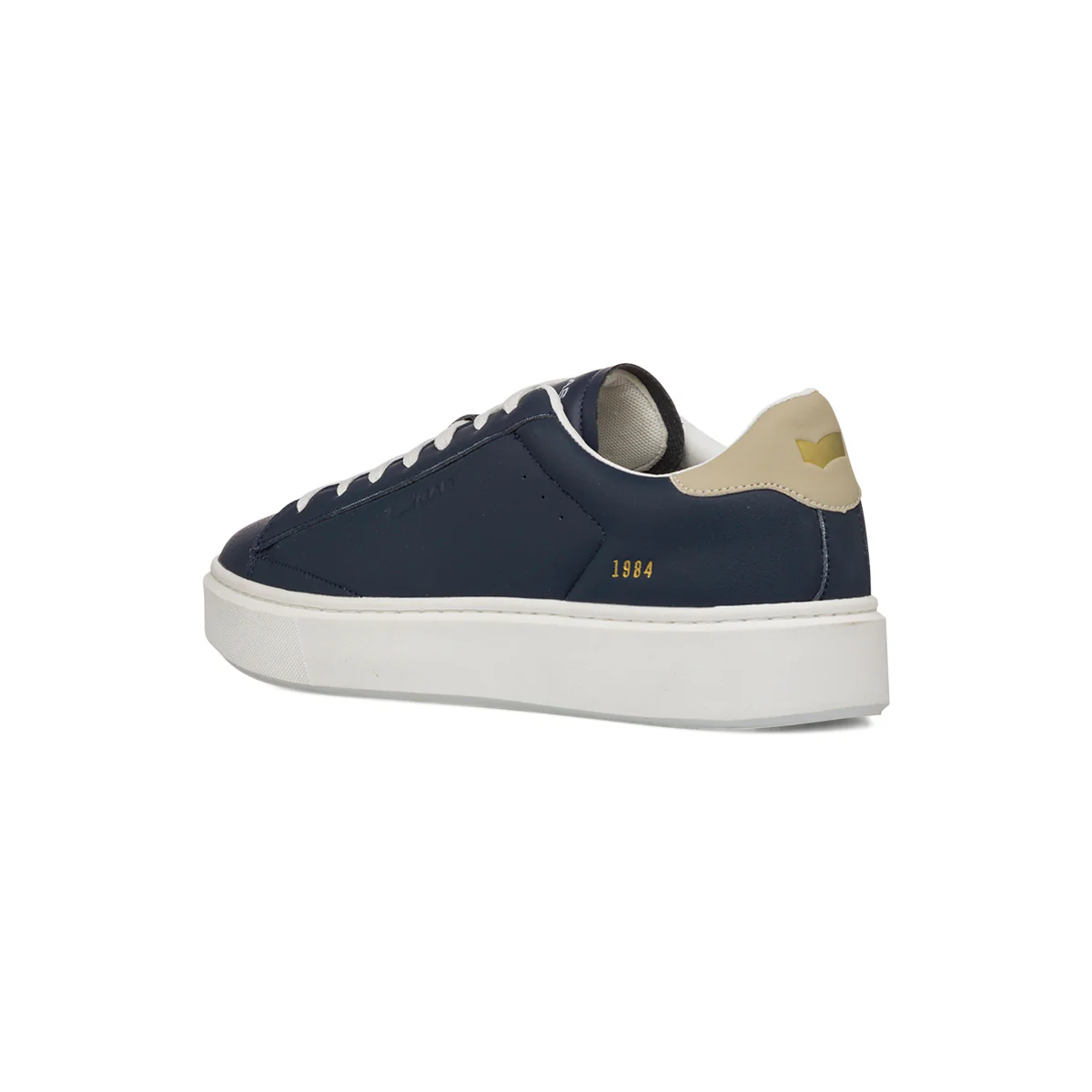 Sneakers platform blu navy con dettaglio beige da Uomo e con logo Gas - Image 3