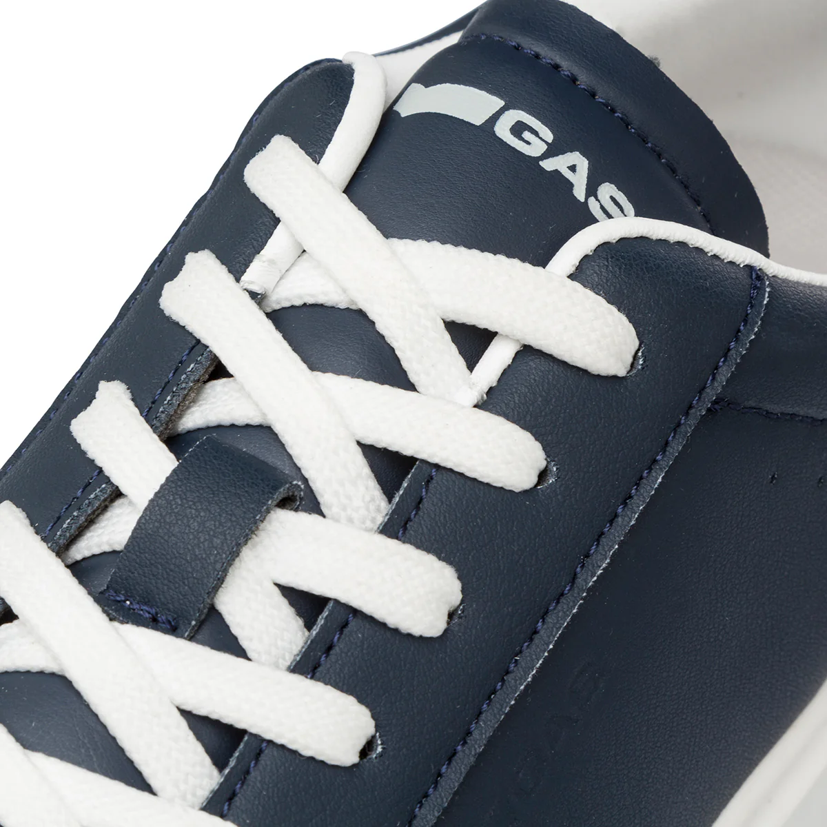Sneakers platform blu navy con dettaglio beige da Uomo e con logo Gas - Image 4