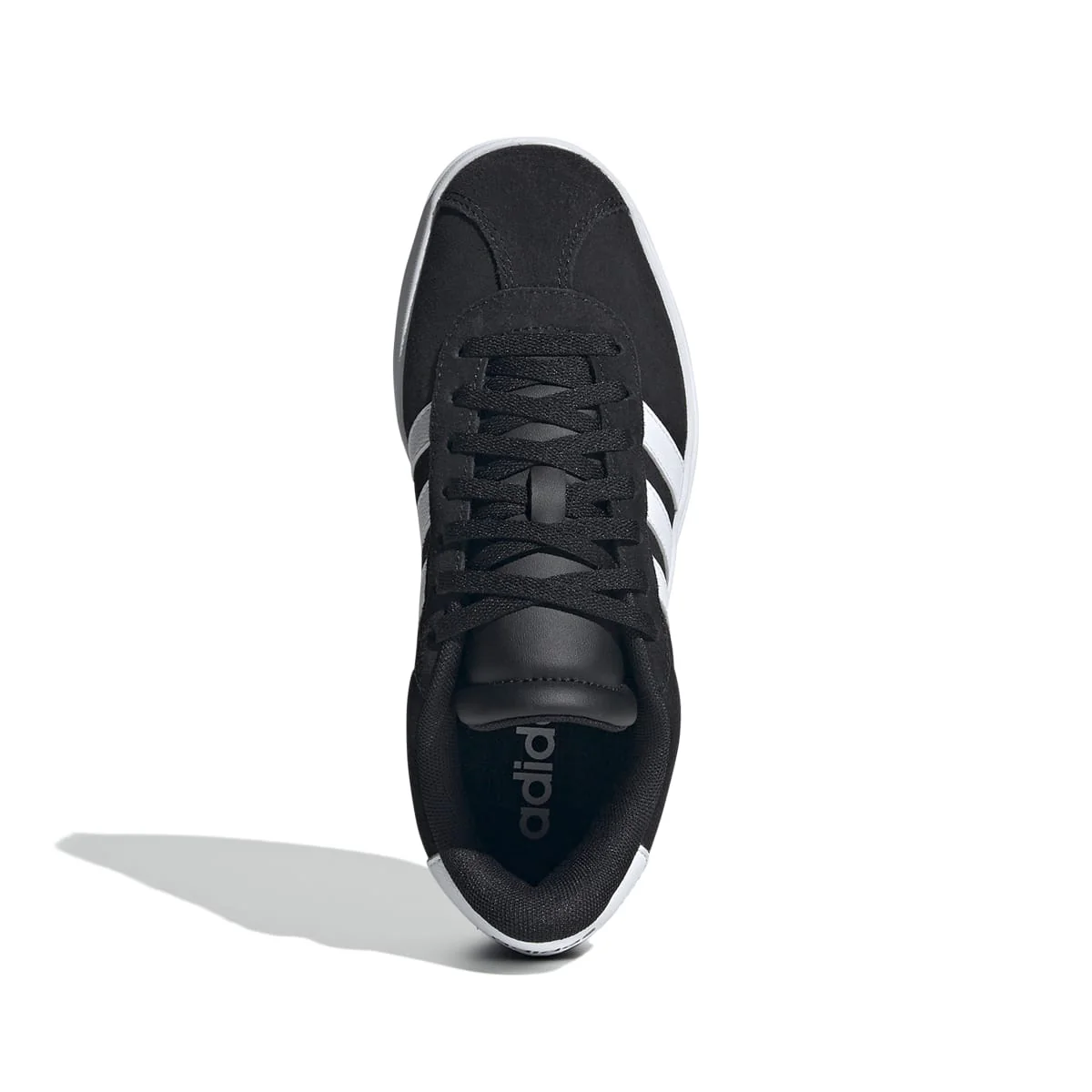 Sneakers platform casual nere e bianche da ragazzo adidas VL Court Bold - Image 3