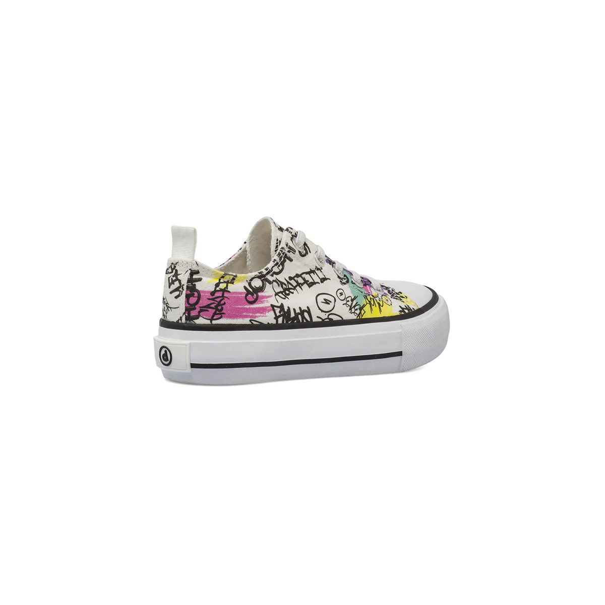 Sneakers platform da Bambina bianche con stampa graffiti Dimensione Danza - Image 3