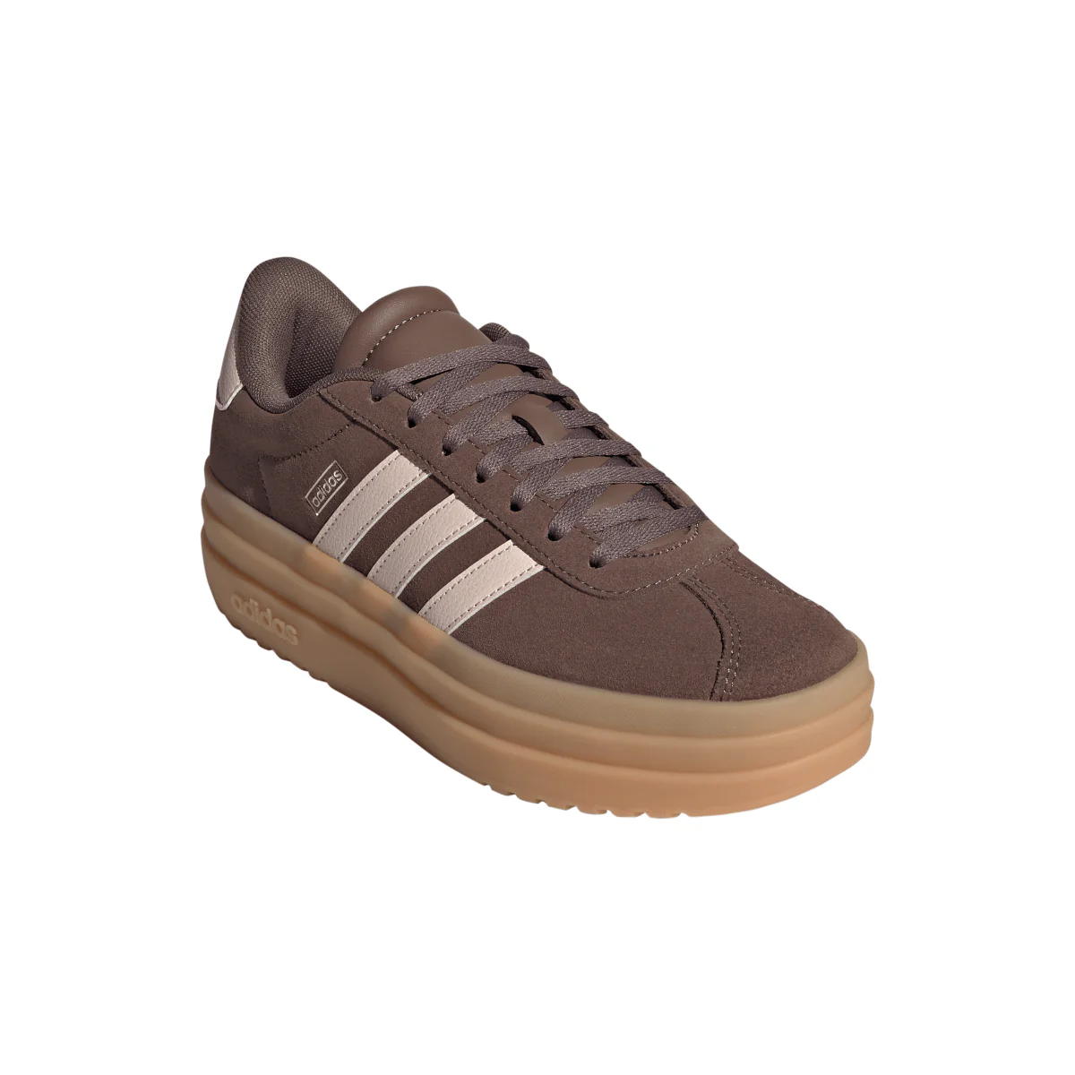 Sneakers platform Ragazza marroni effetto suede adidas VL COURT BOLD - Image 3