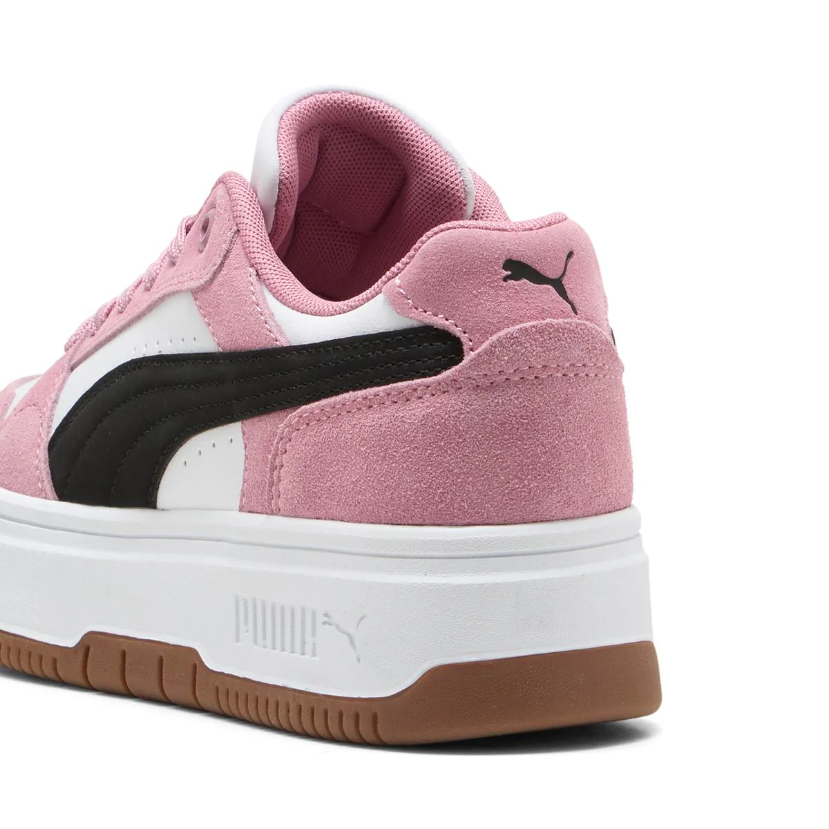 Sneakers platform rosa e bianche da Donna Puma Rebound Femme Low - Image 3