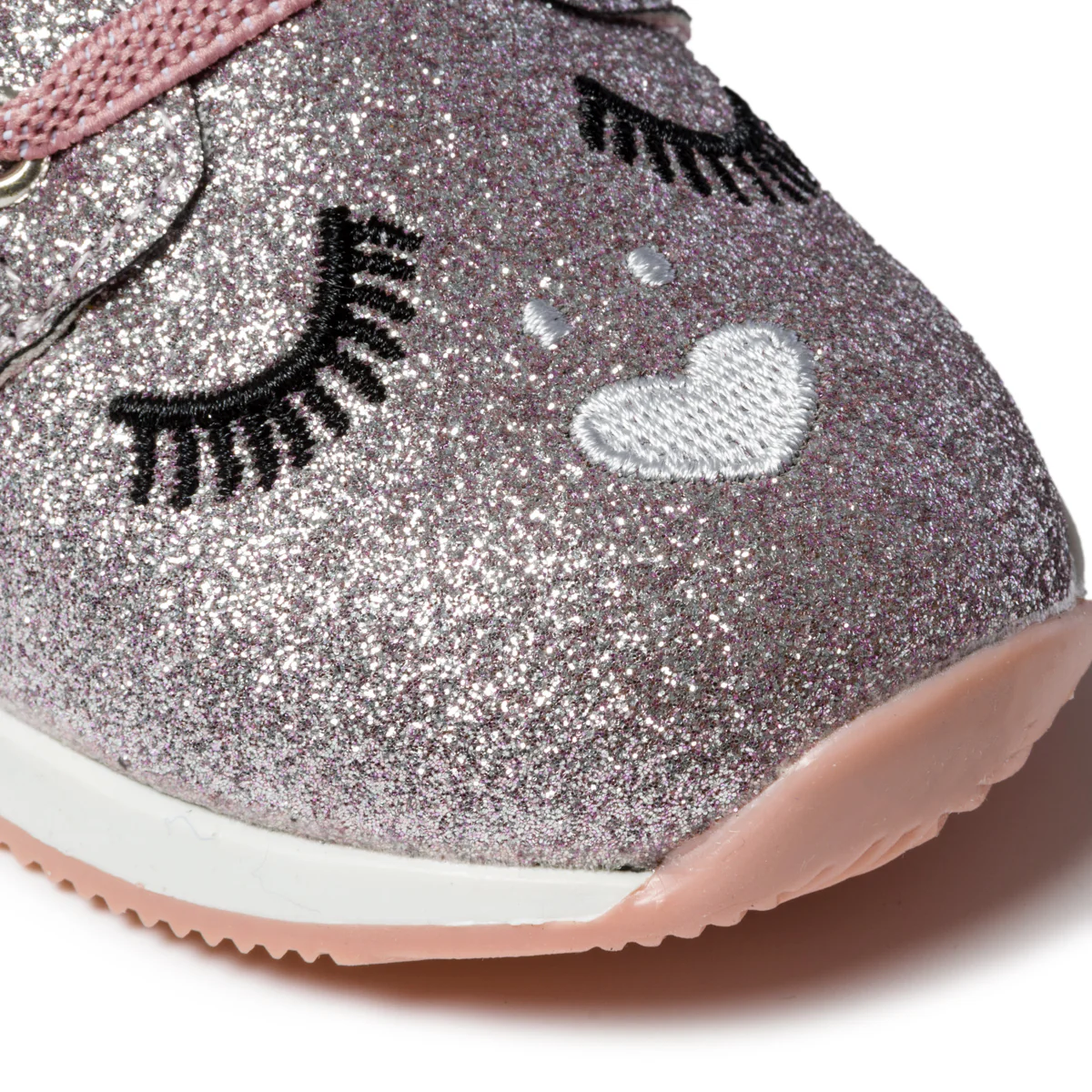 Sneakers primi passi argento effetto glitterato con lacci elastici Chicco - Image 5