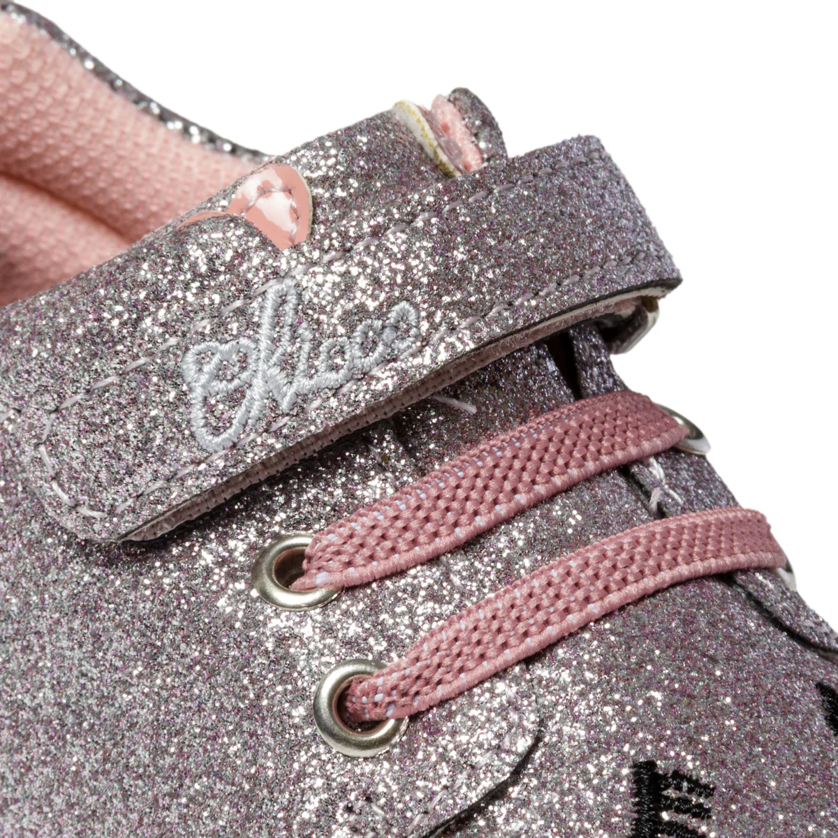 Sneakers primi passi argento effetto glitterato con lacci elastici Chicco - Image 6