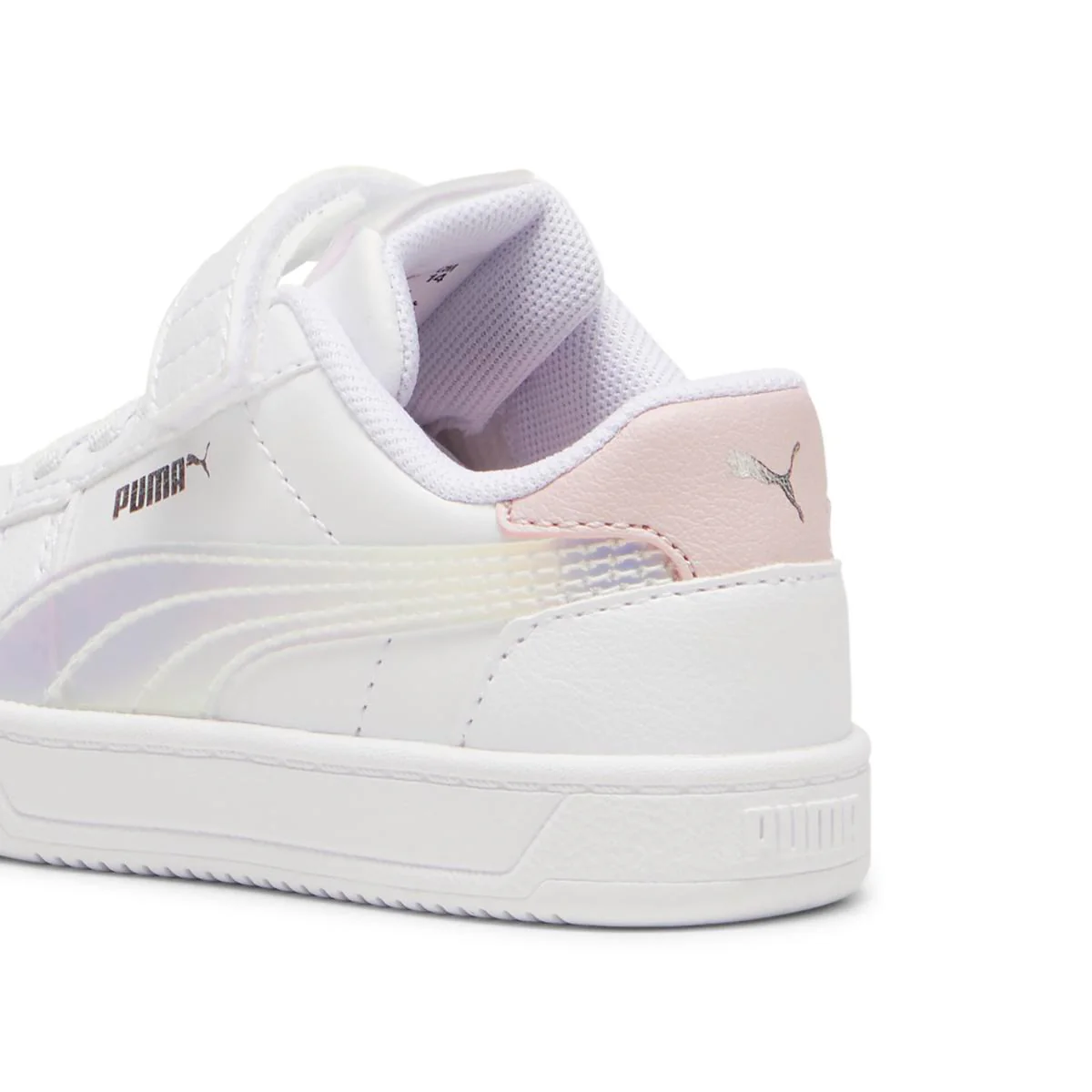Sneakers bambina Primi passi bianche Puma Caven 2.0 con strappo - Image 4