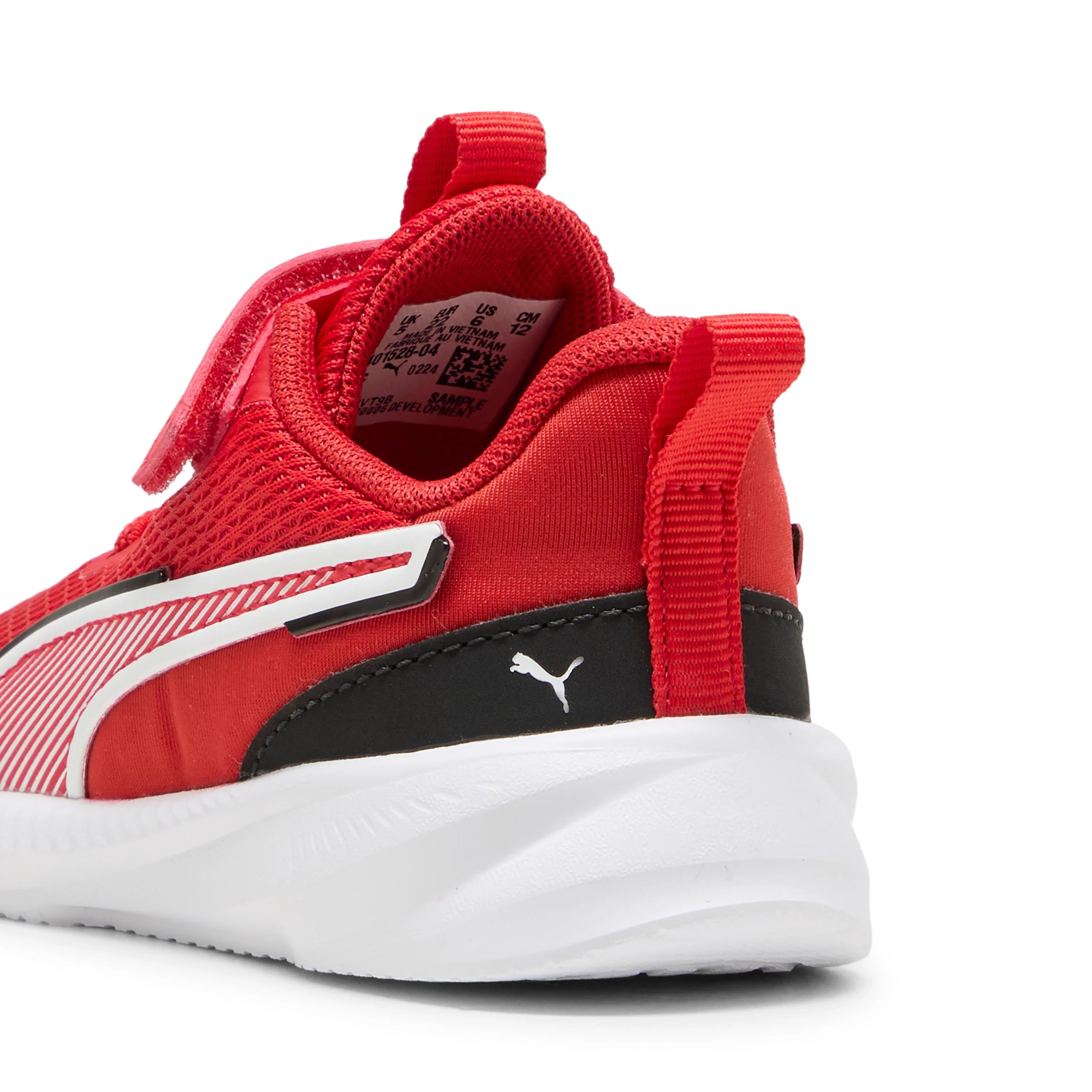 Sneakers primi passi bambina e bambino Puma Flyer 3 in tessuto mesh rosso - Image 4