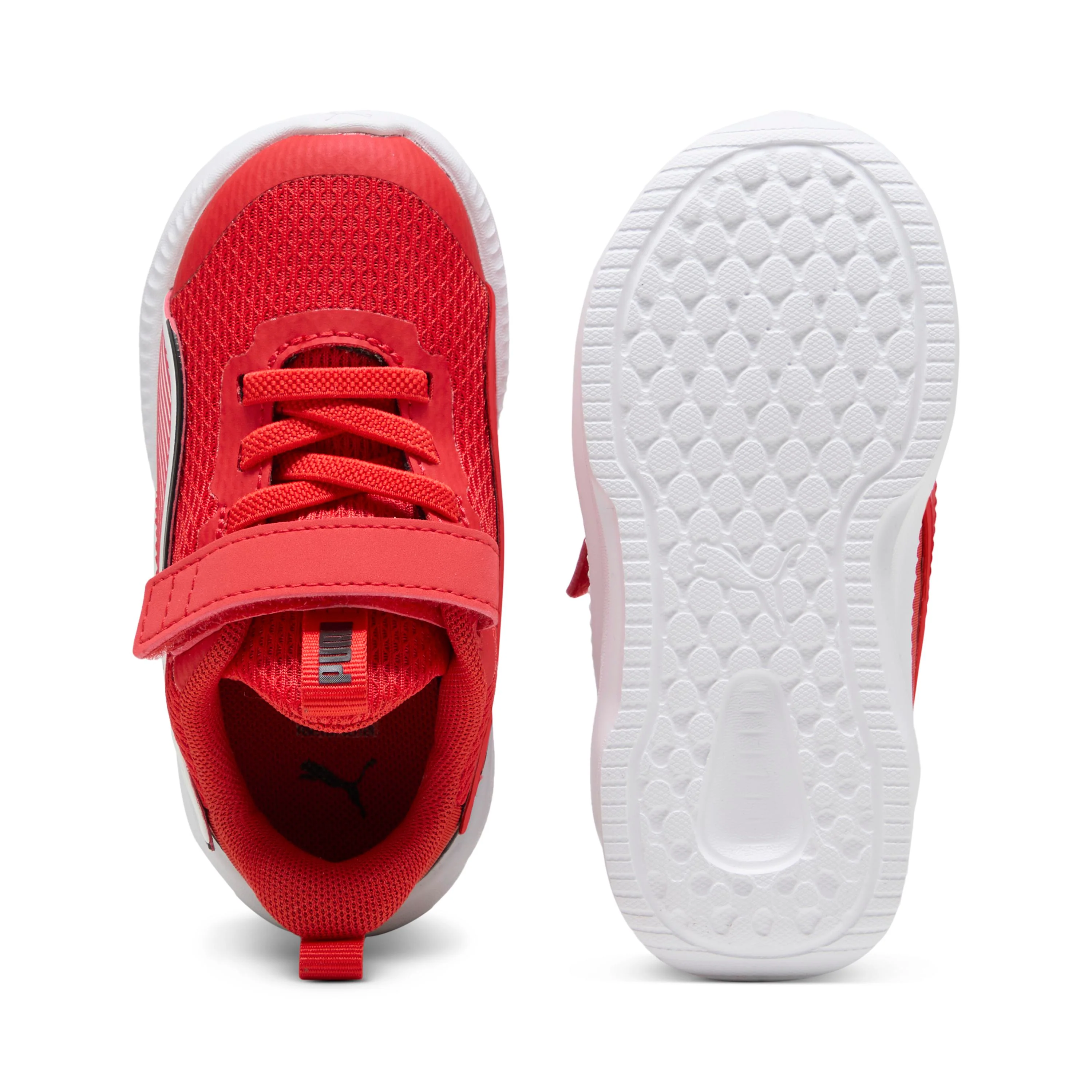 Sneakers primi passi bambina e bambino Puma Flyer 3 in tessuto mesh rosso - Image 5