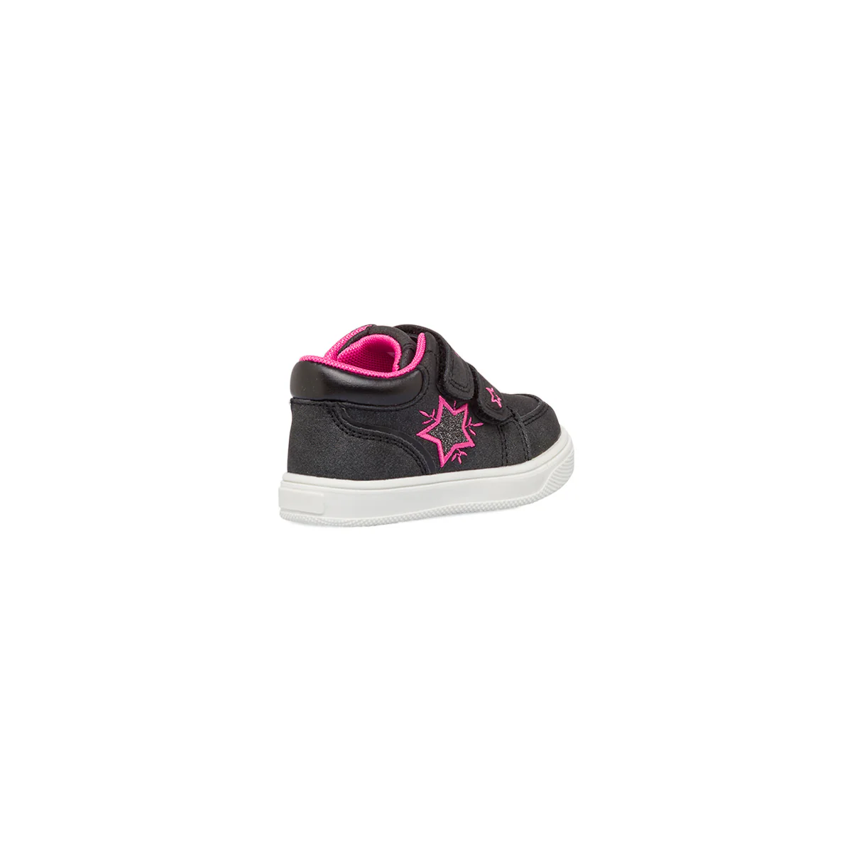 Sneakers primi passi bambina nere e rosa con glitter Lumberjack - Image 3
