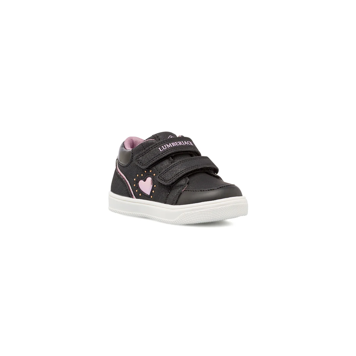 Sneakers Primi Passi bambina neri Lumberjack con tomaia glitterata - Image 2