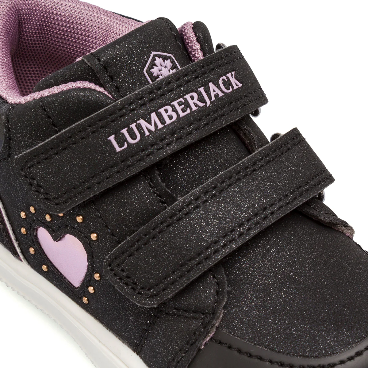Sneakers Primi Passi bambina neri Lumberjack con tomaia glitterata - Image 5
