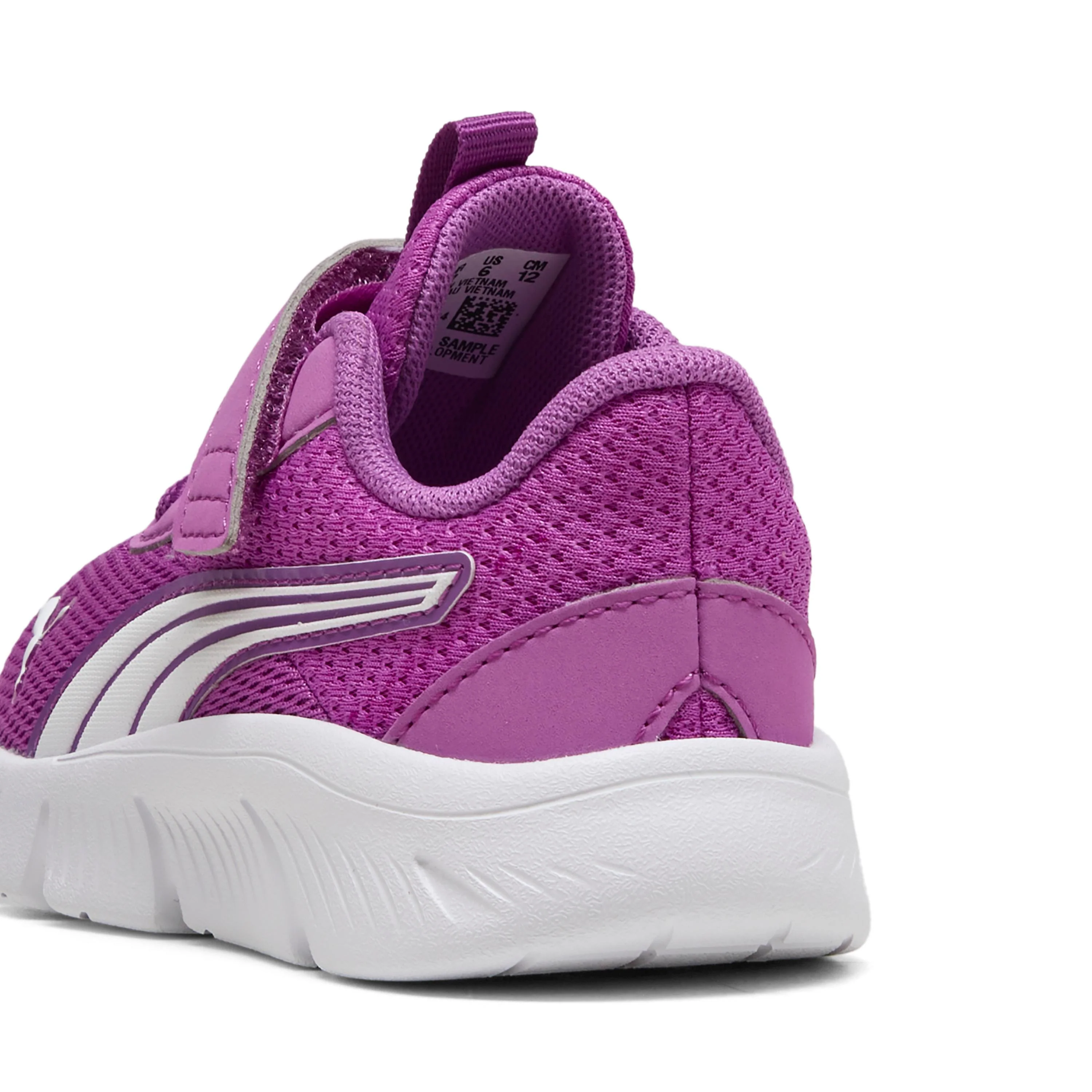 Sneakers primi passi bambina Puma FlexFocus in tessuto mesh violetta - Image 4