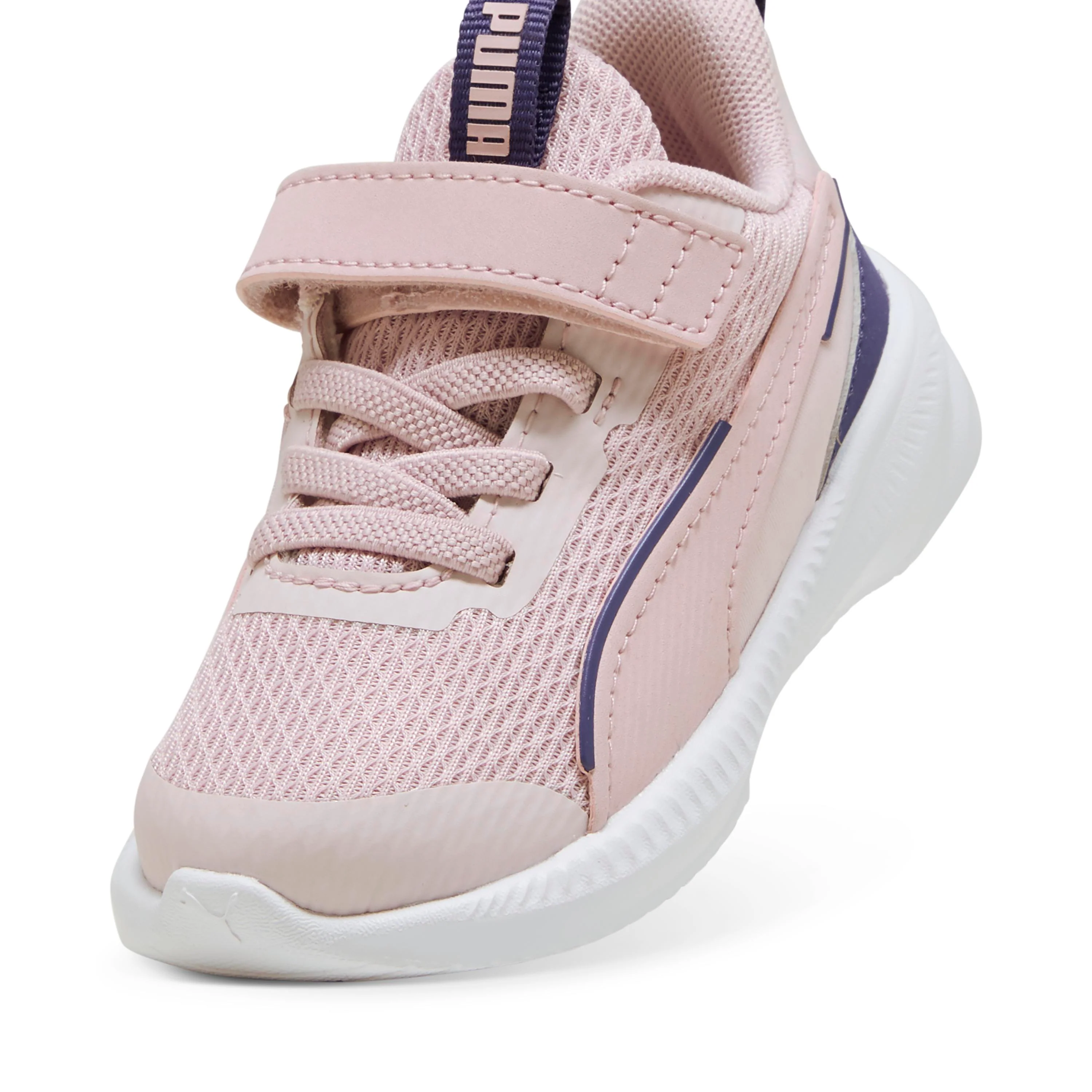 Sneakers primi passi bambina rosa con chiusura a strappo Puma Flyer 3 - Image 5