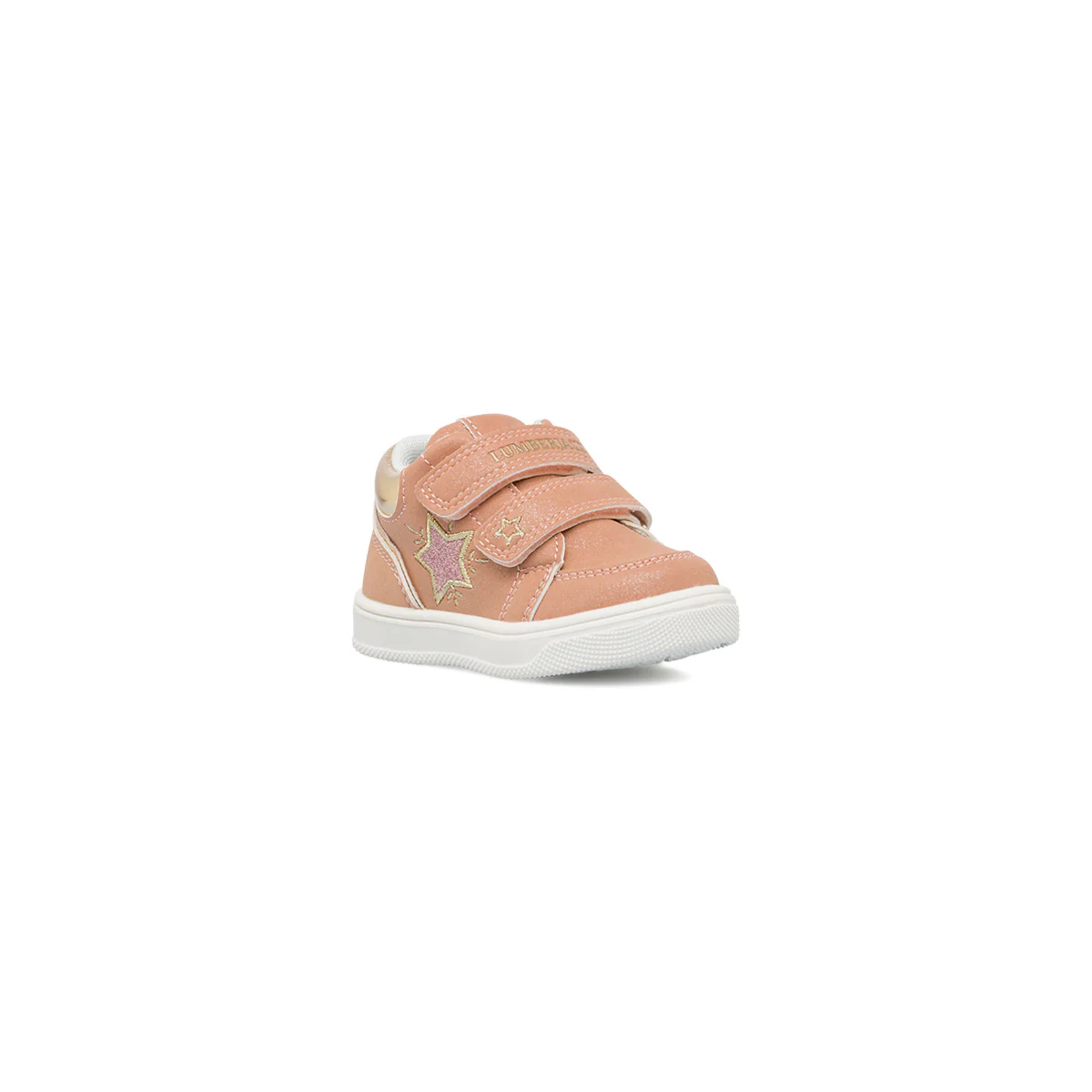 Sneakers primi passi bambina rosa con glitter Lumberjack - Image 2