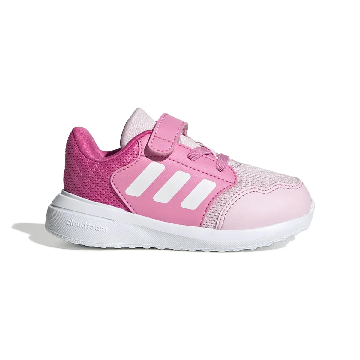 Sneakers primi passi bambina rosa e fucsia con logo adidas Tensaur Run 3.0