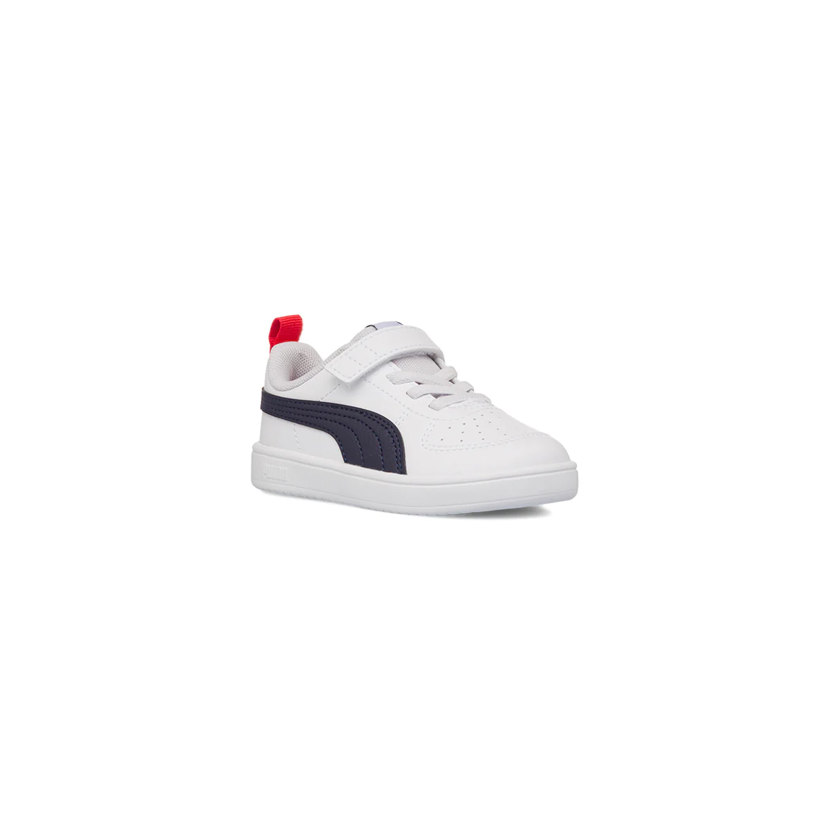 Sneakers primi passi bambino bianche con dettagli blu Puma Rickie - Image 2