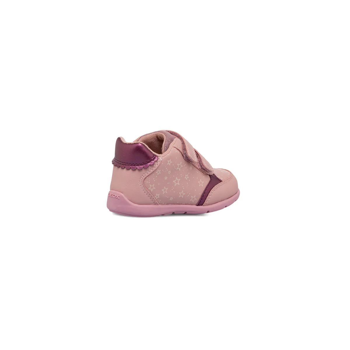 Sneakers primi passi bamina rosa con chiusura strappi e logo Geox - Image 3