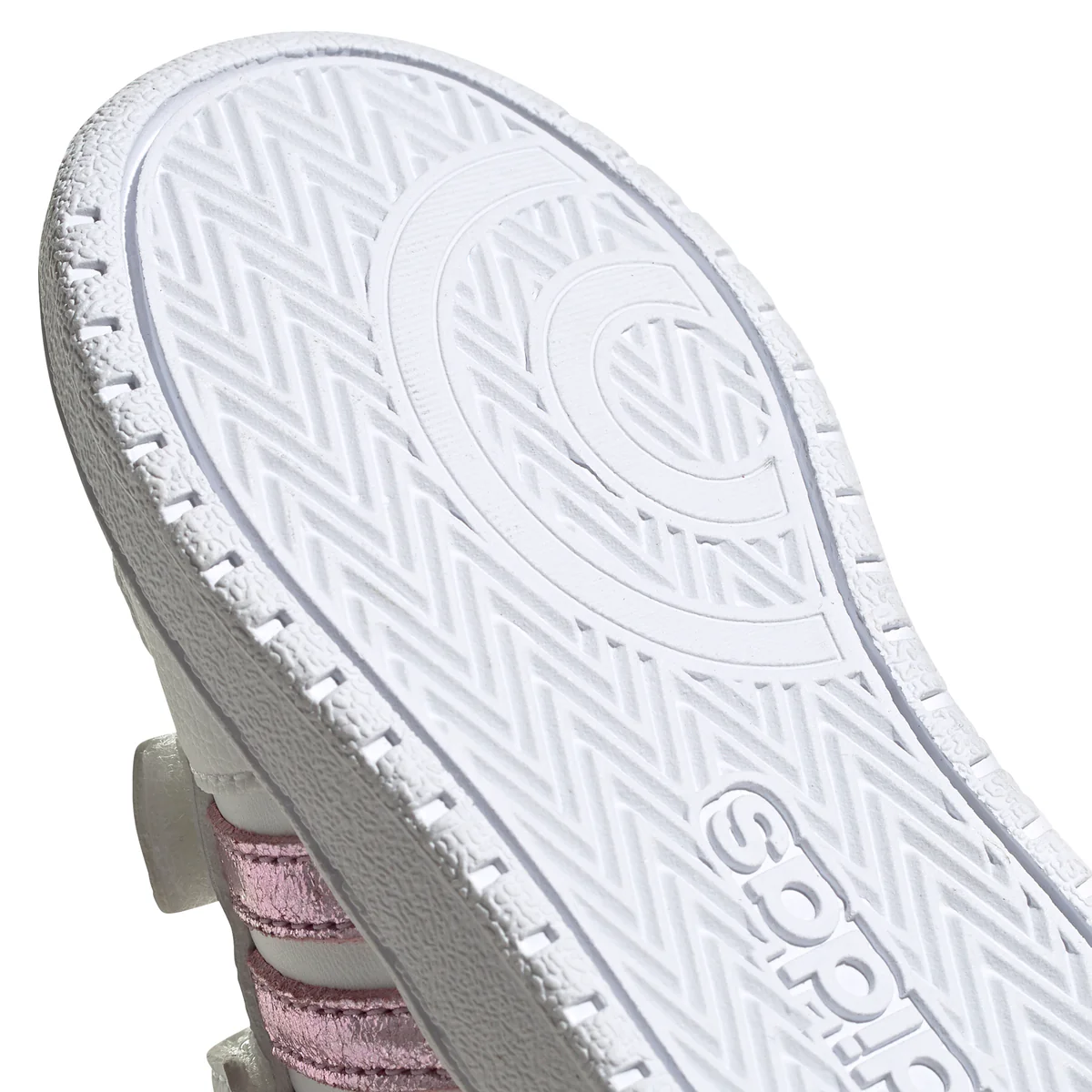 Sneakers primi passi bianche con chiusure a strappo adidas Hoops 2.0 Cmf I - Image 6