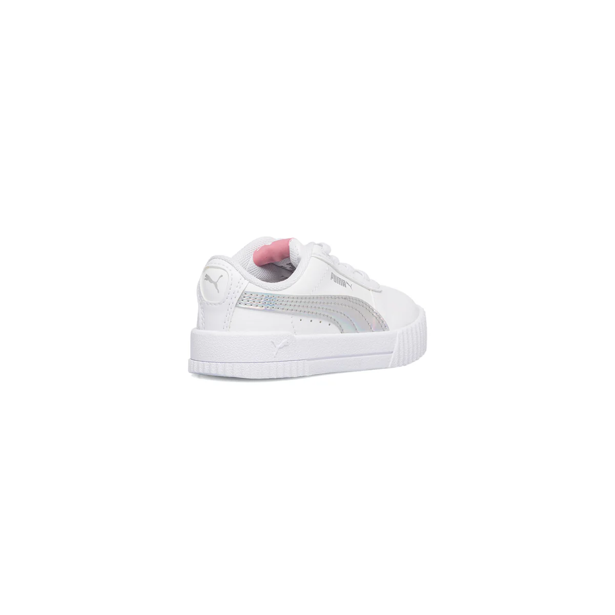 Sneakers primi passi bianche con dettaglio laminato Puma Carina Rainbow AC Inf - Image 8