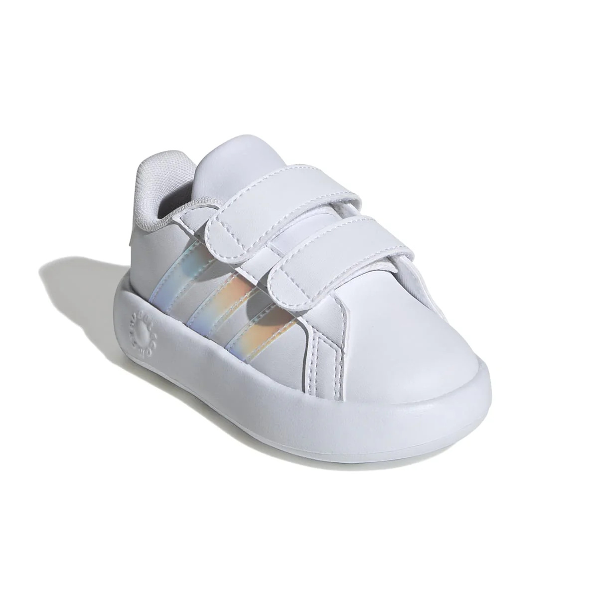 Sneakers primi passi bianche da bambina con dettagli iridescenti adidas Grand Court 2.0 CF I - Image 6
