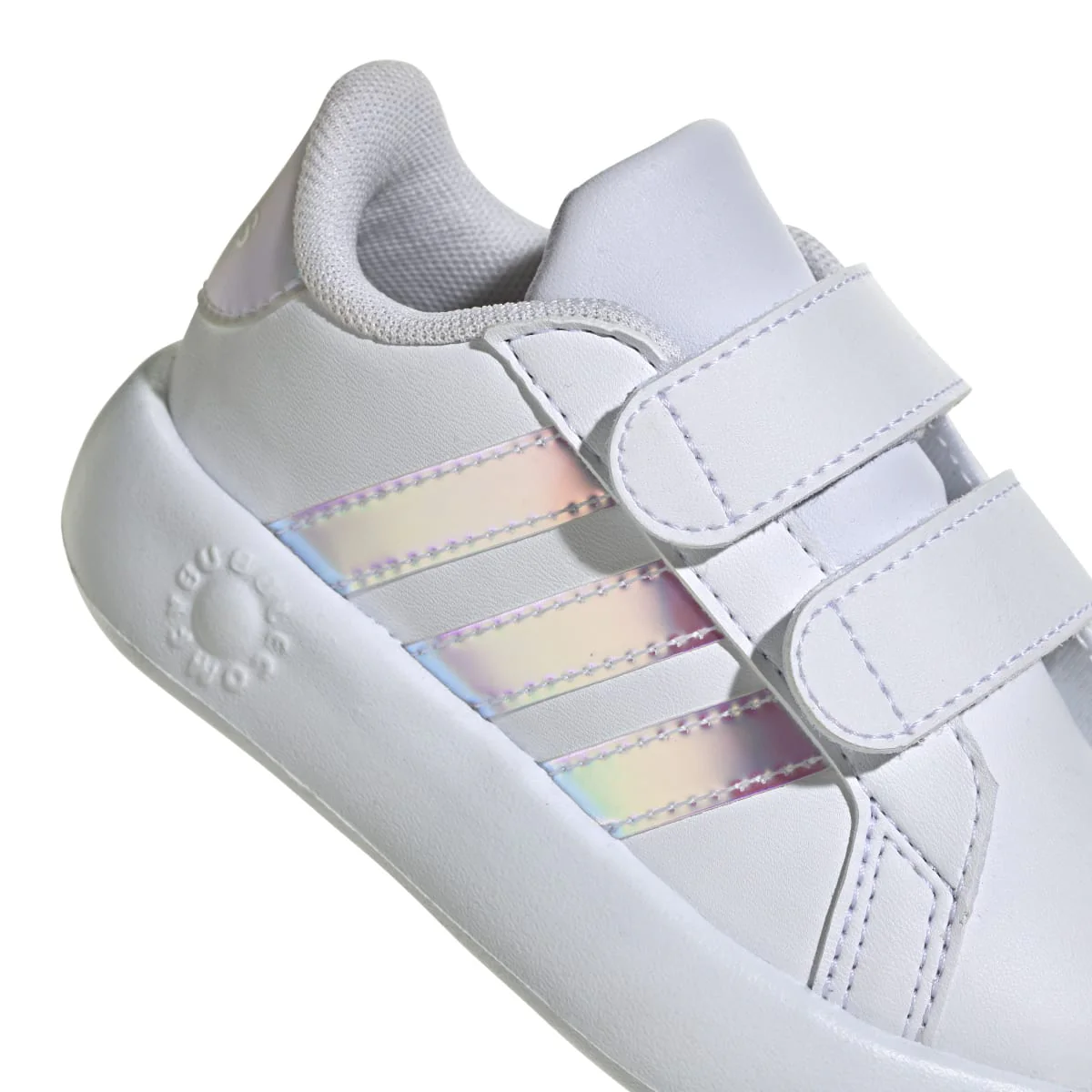 Sneakers primi passi bianche da bambina con dettagli iridescenti adidas Grand Court 2.0 CF I - Image 9