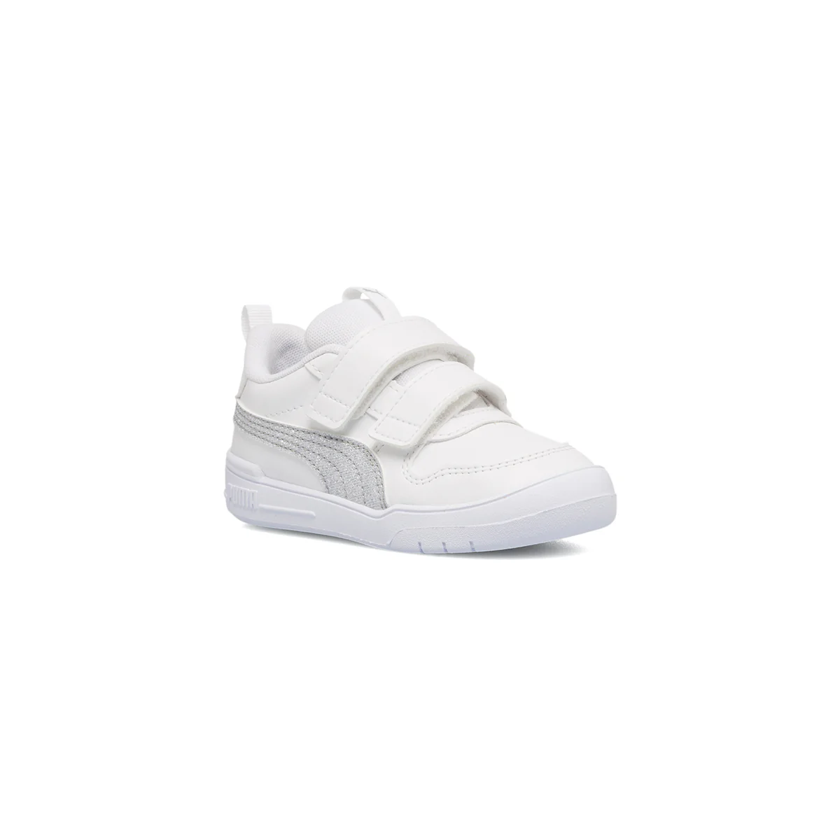 Sneakers primi passi bianche da bambina con glitter Puma Multiflex Glitz FS V Inf - Image 2