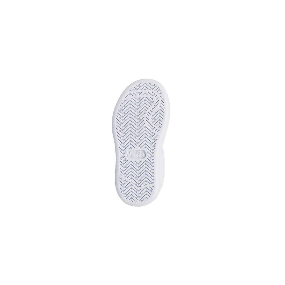 Sneakers primi passi bianche da bambina con logo blu Diadora Game P TD - Image 4