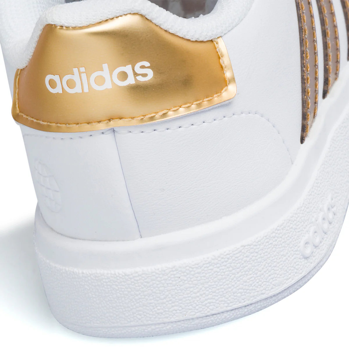 Sneakers primi passi bianche da bambina con strisce a contrasto adidas Grand Court 2.0 Cf I - Image 8