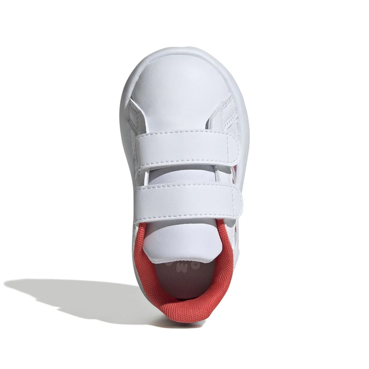 Sneakers primi passi bianche da bambina con strisce multicolore adidas Grand Court 2.0 CF I - Image 3