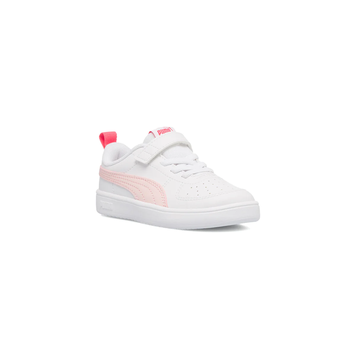 Sneakers primi passi bianche da bambina con striscia a contrasto Puma Rickie AC Inf - Image 2