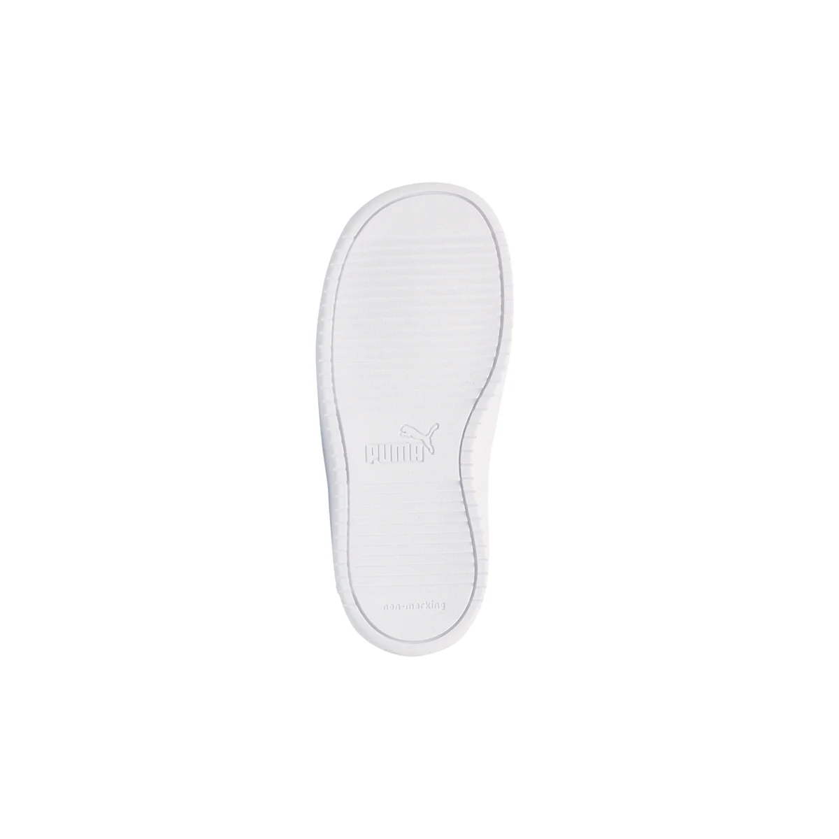 Sneakers primi passi bianche da bambina con striscia a contrasto Puma Rickie AC Inf - Image 4