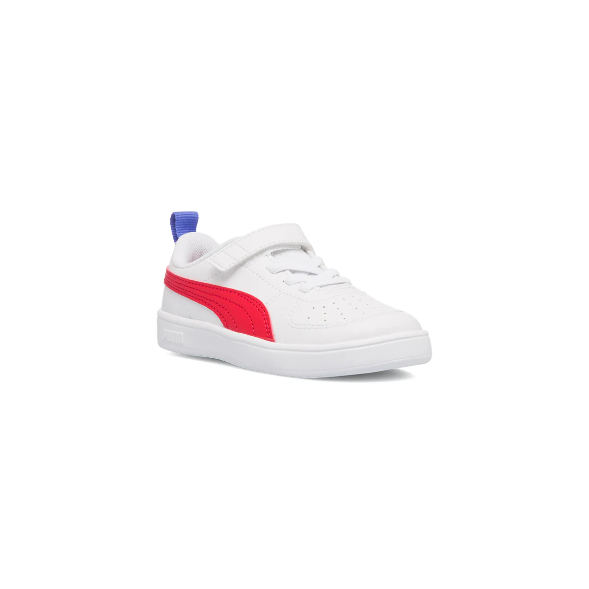 Sneakers primi passi bianche da bambina con striscia a contrasto Puma Rickie AC Inf - Image 2