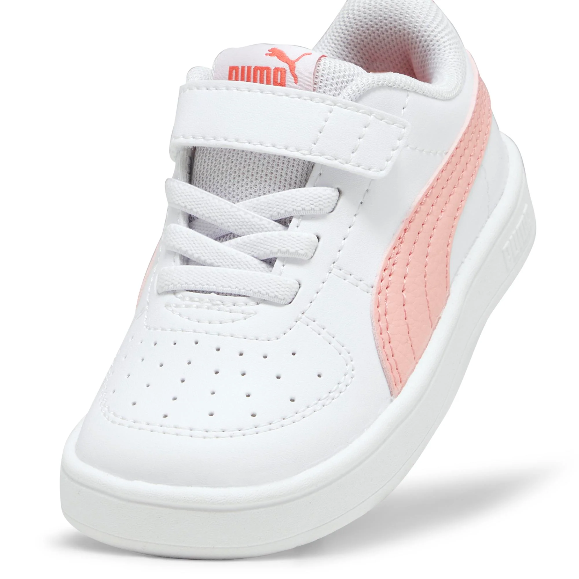 Sneakers primi passi bianche da bambina con striscia a contrasto Puma Rickie AC Inf - Image 6