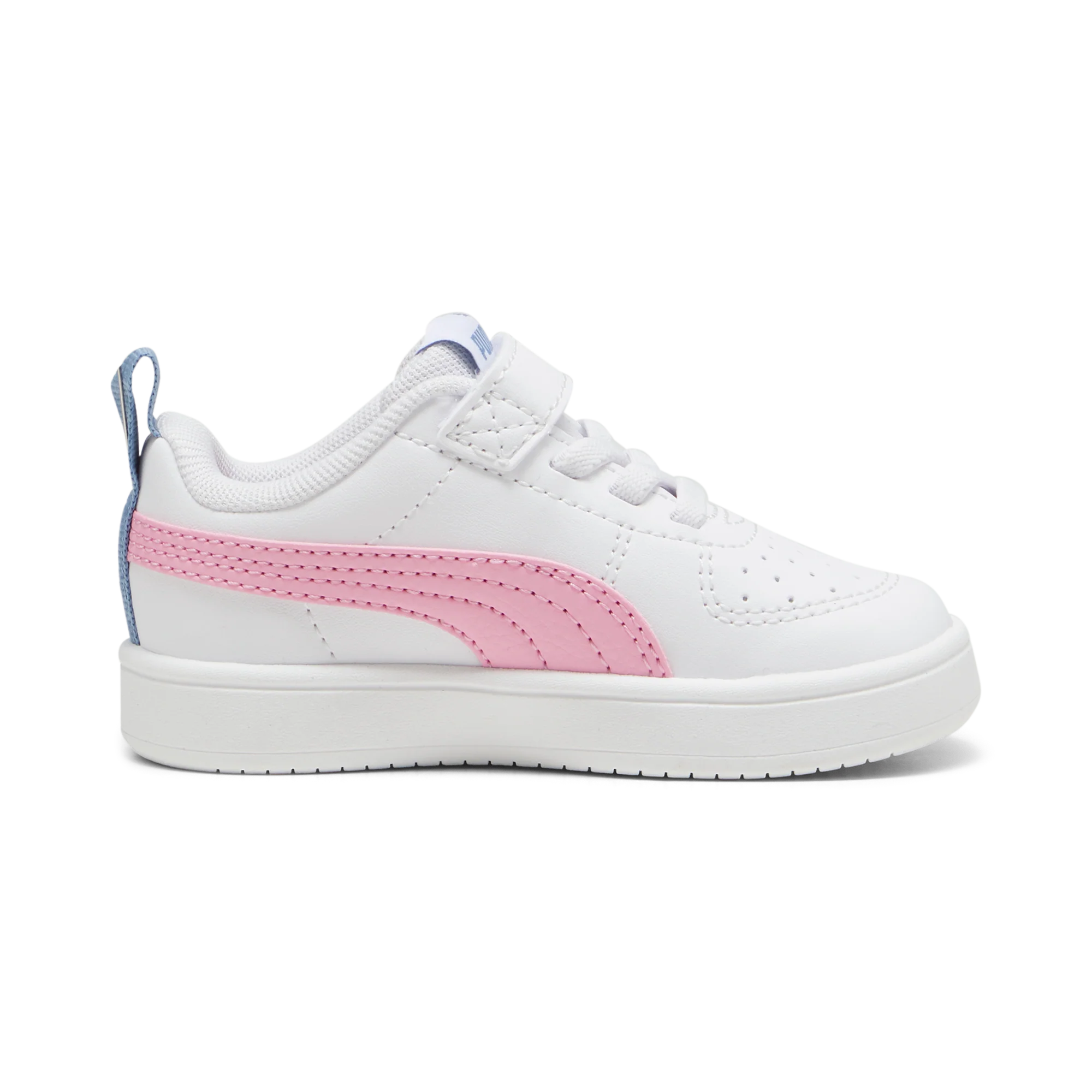 Sneakers primi passi bianche da bambina con striscia a contrasto Puma Rickie AC Inf - Image 5
