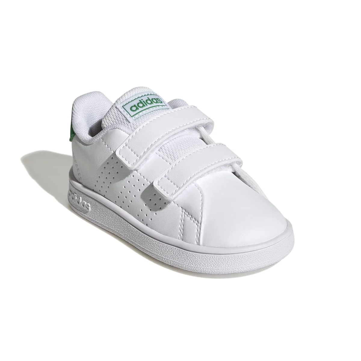 Sneakers primi passi bianche da bambino con doppio velcro adidas Advantage CF - Image 5