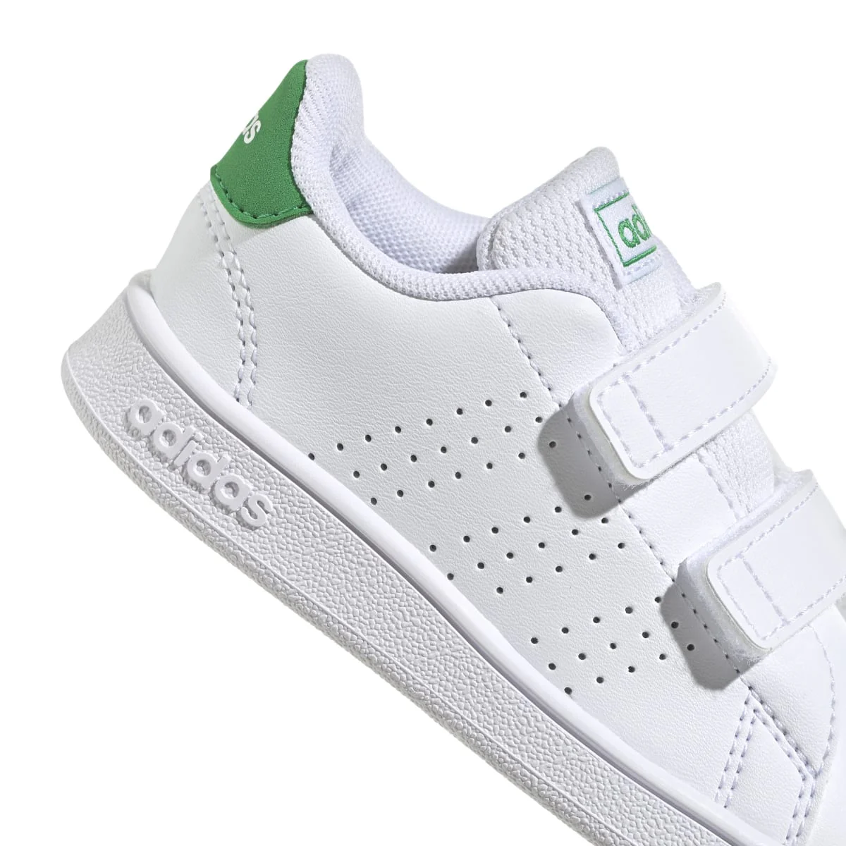 Sneakers primi passi bianche da bambino con doppio velcro adidas Advantage CF - Image 8