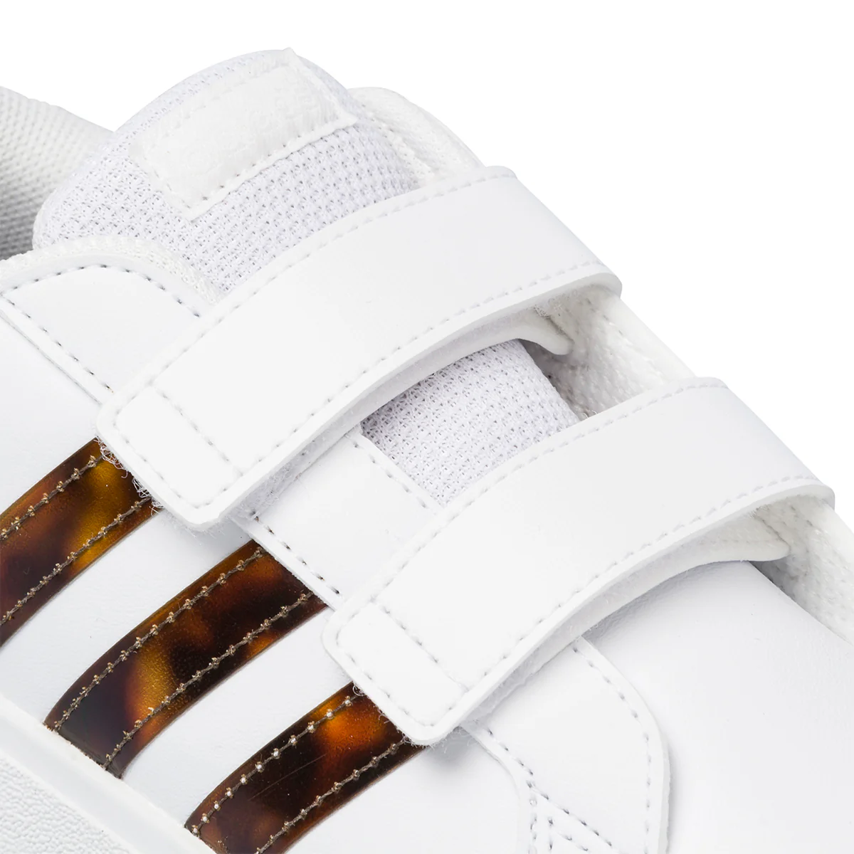 Sneakers primi passi bianche da bambino con strisce a contrasto adidas Grand Court 2.0 Cf I - Image 6