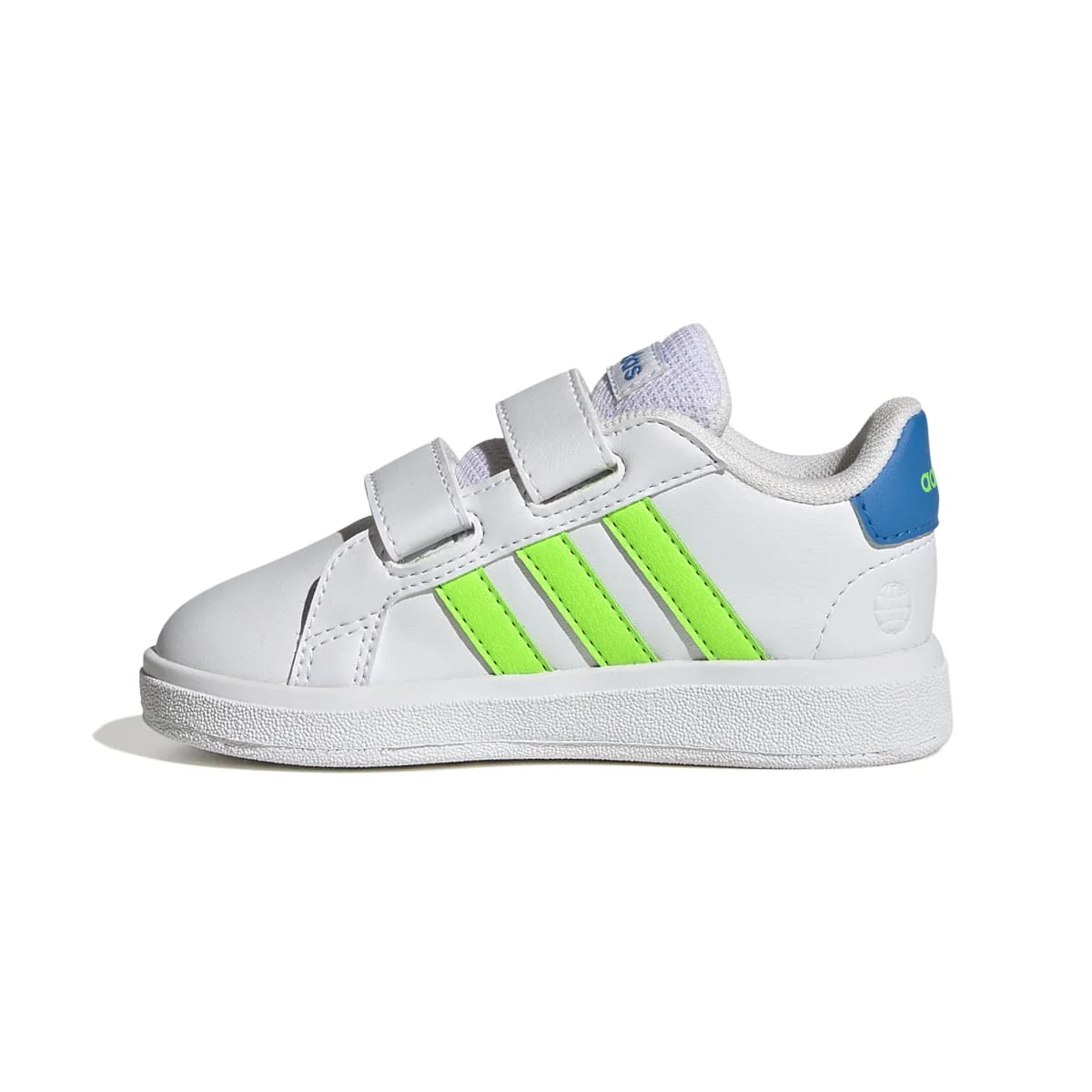 Sneakers primi passi bianche da bambino con strisce a contrasto adidas Grand Court 2.0 Cf I - Image 4