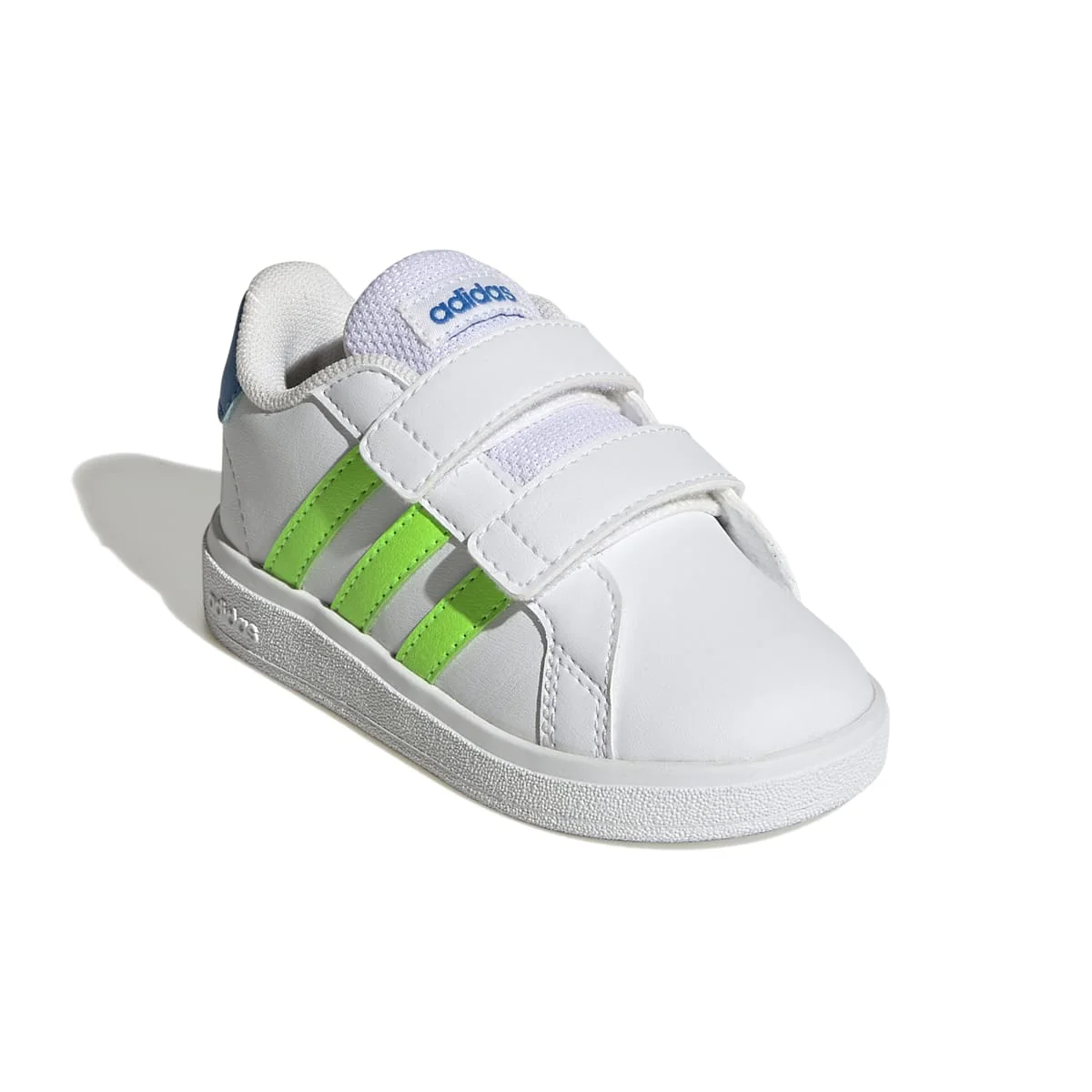 Sneakers primi passi bianche da bambino con strisce a contrasto adidas Grand Court 2.0 Cf I - Image 5
