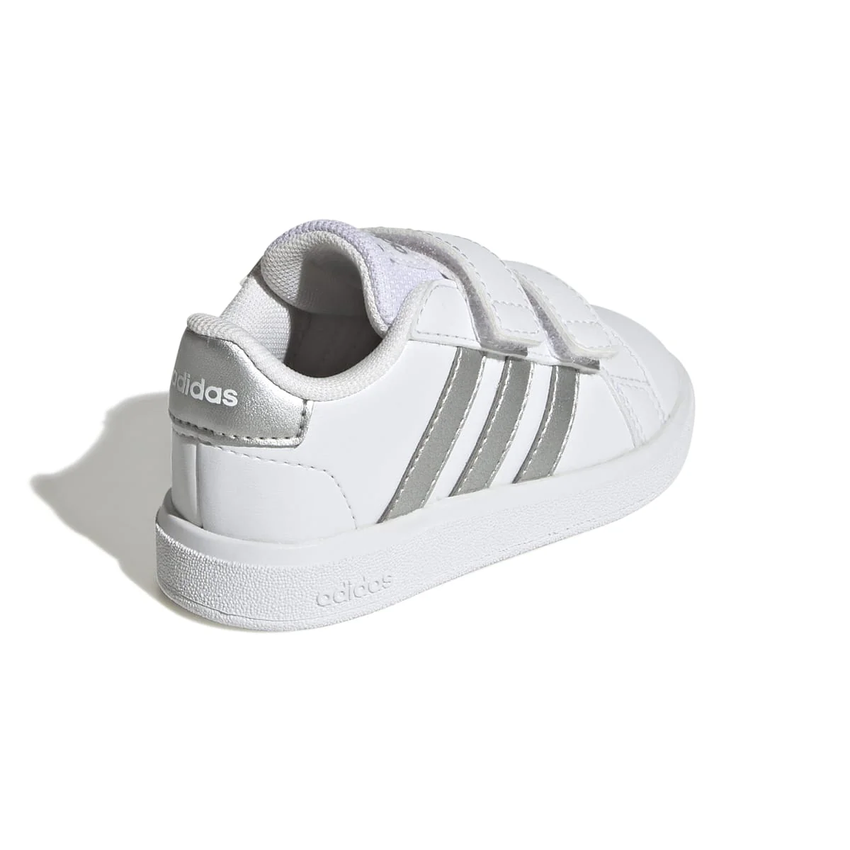 Sneakers primi passi bianche da bambino con strisce a contrasto adidas Grand Court 2.0 Cf I - Image 6