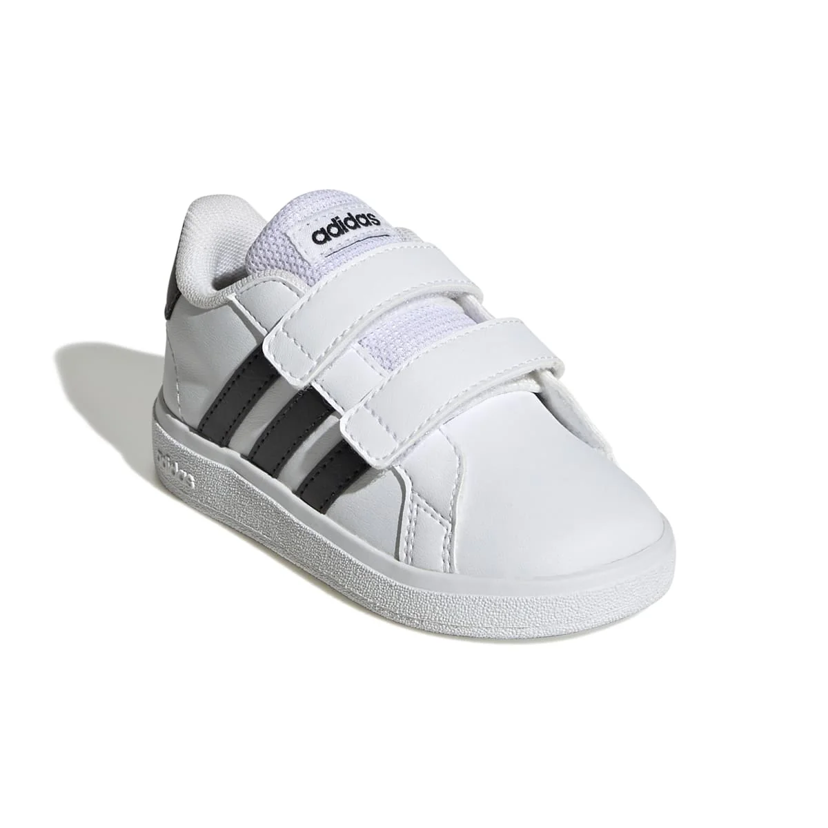 Sneakers primi passi bianche da bambino con strisce a contrasto adidas Grand Court 2.0 Cf - Image 5