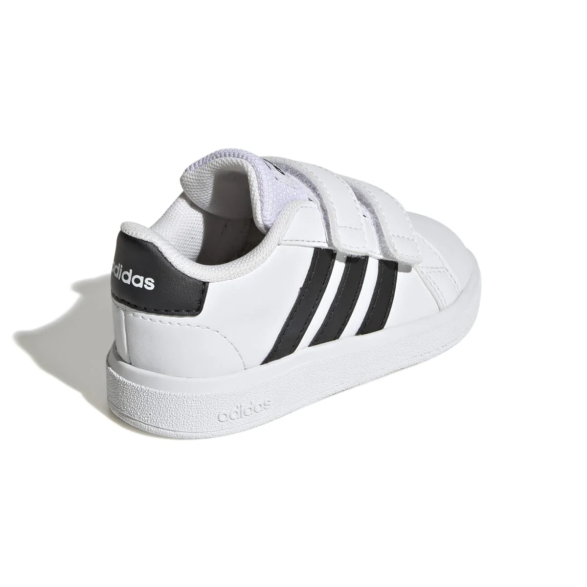 Sneakers primi passi bianche da bambino con strisce a contrasto adidas Grand Court 2.0 Cf - Image 6
