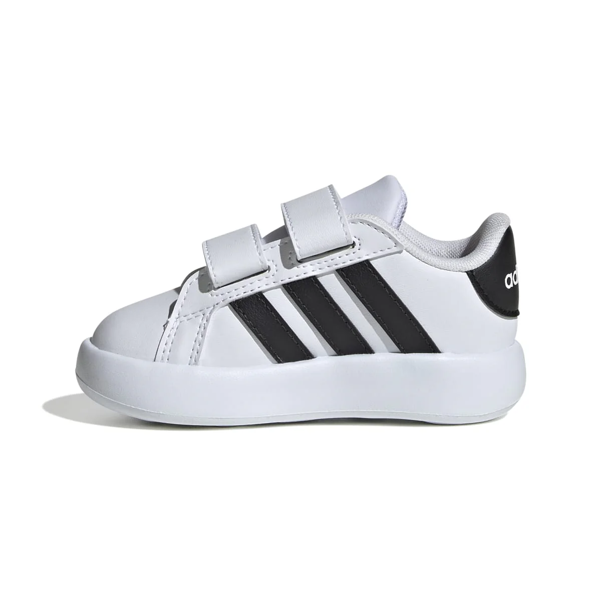 Sneakers primi passi bianche da bambino con strisce nere adidas Grand Court 2.0 CF I - Image 5