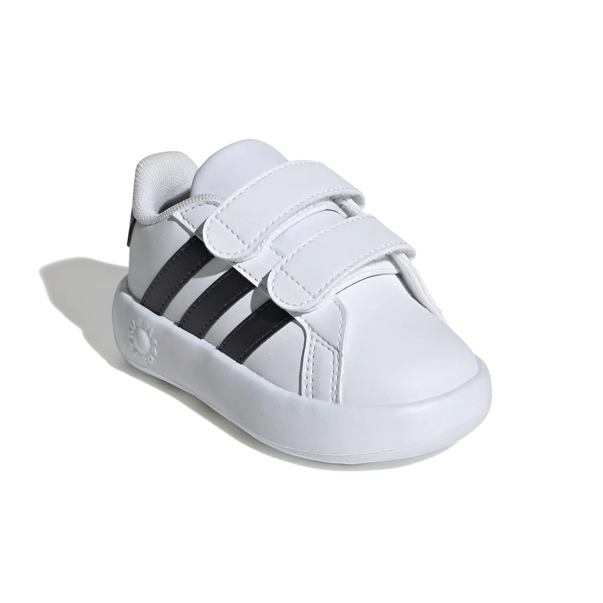 Sneakers primi passi bianche da bambino con strisce nere adidas Grand Court 2.0 CF I - Image 6