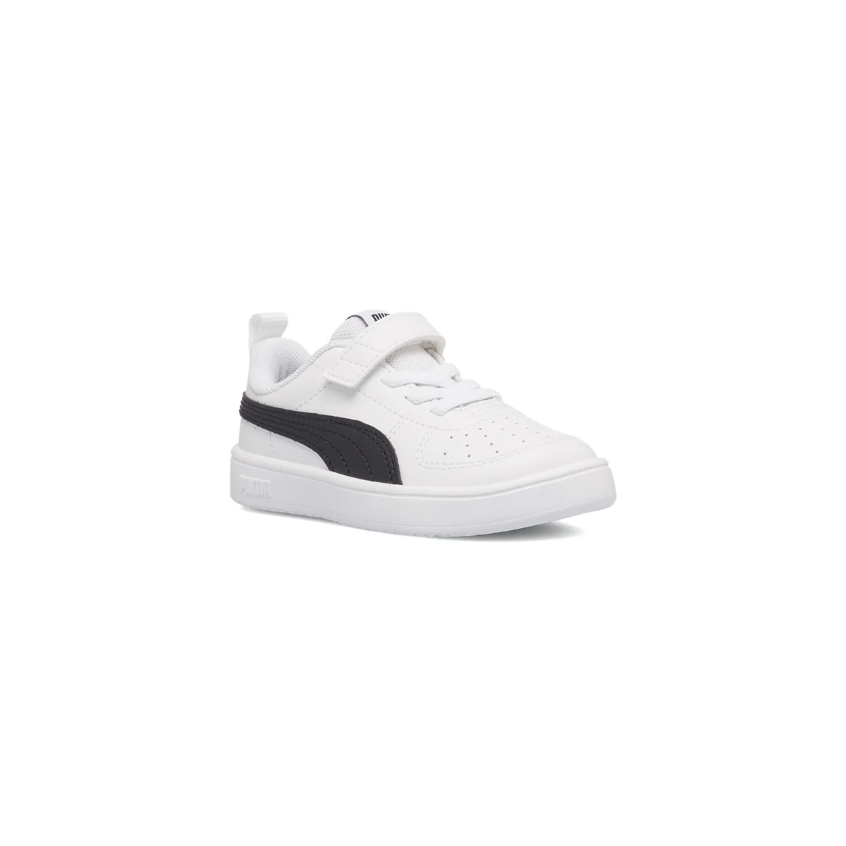 Sneakers primi passi bianche da bambino con striscia a contrasto Puma Rickie AC Inf - Image 2