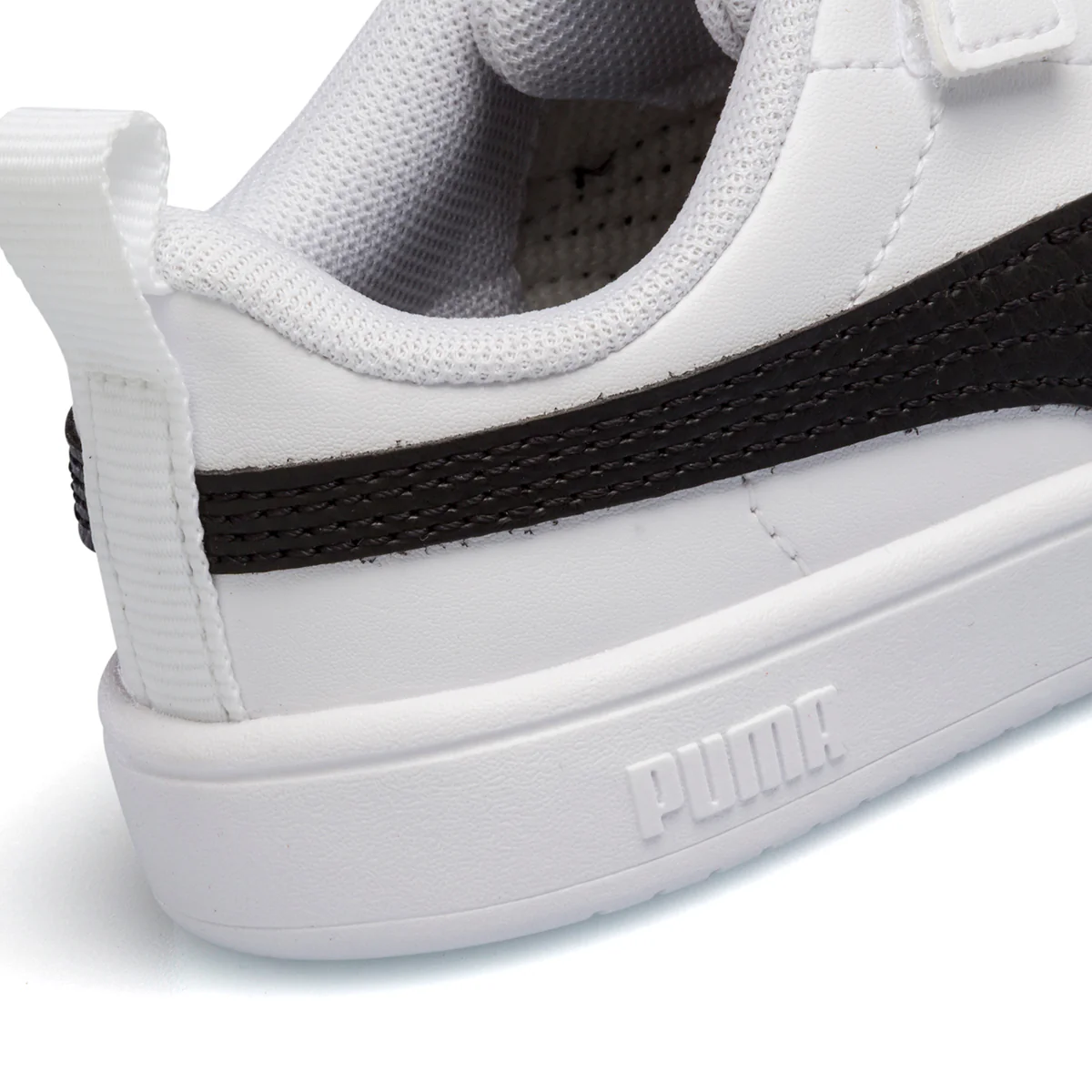 Sneakers primi passi bianche da bambino con striscia a contrasto Puma Rickie AC Inf - Image 7
